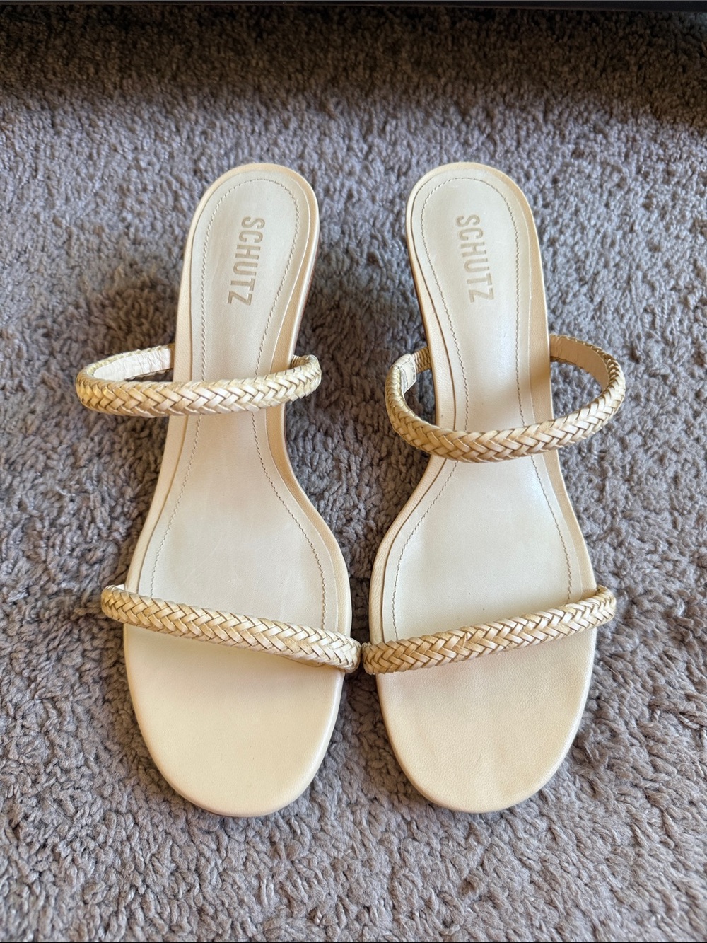 SCHUTZ Taliah Woven Mid Sandals